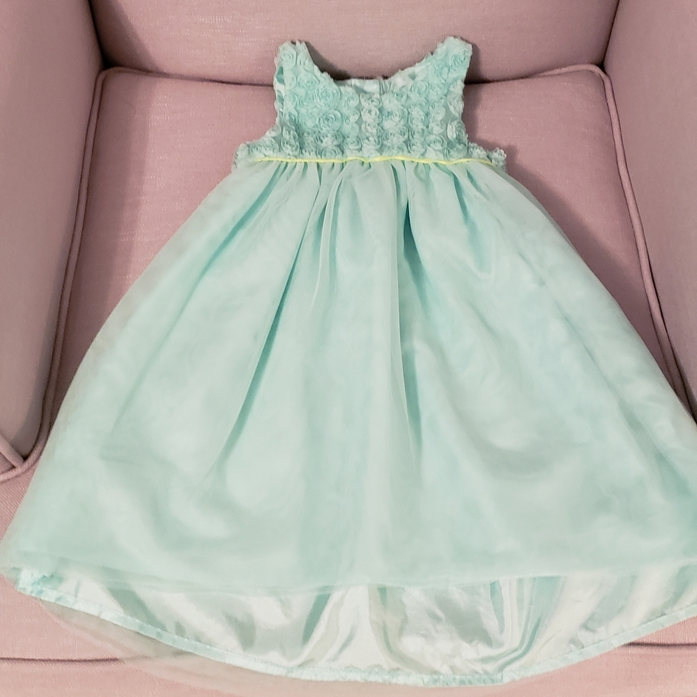Cat & Jack Mint Green High-Low Party Dress